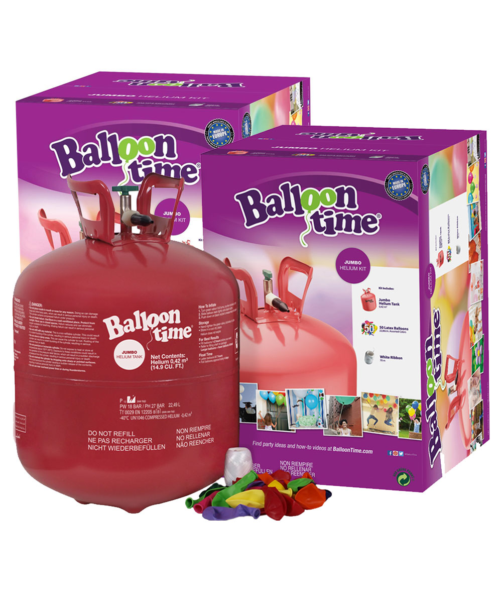 2 Bombole di Elio da 5,2kg + 100 palloncini