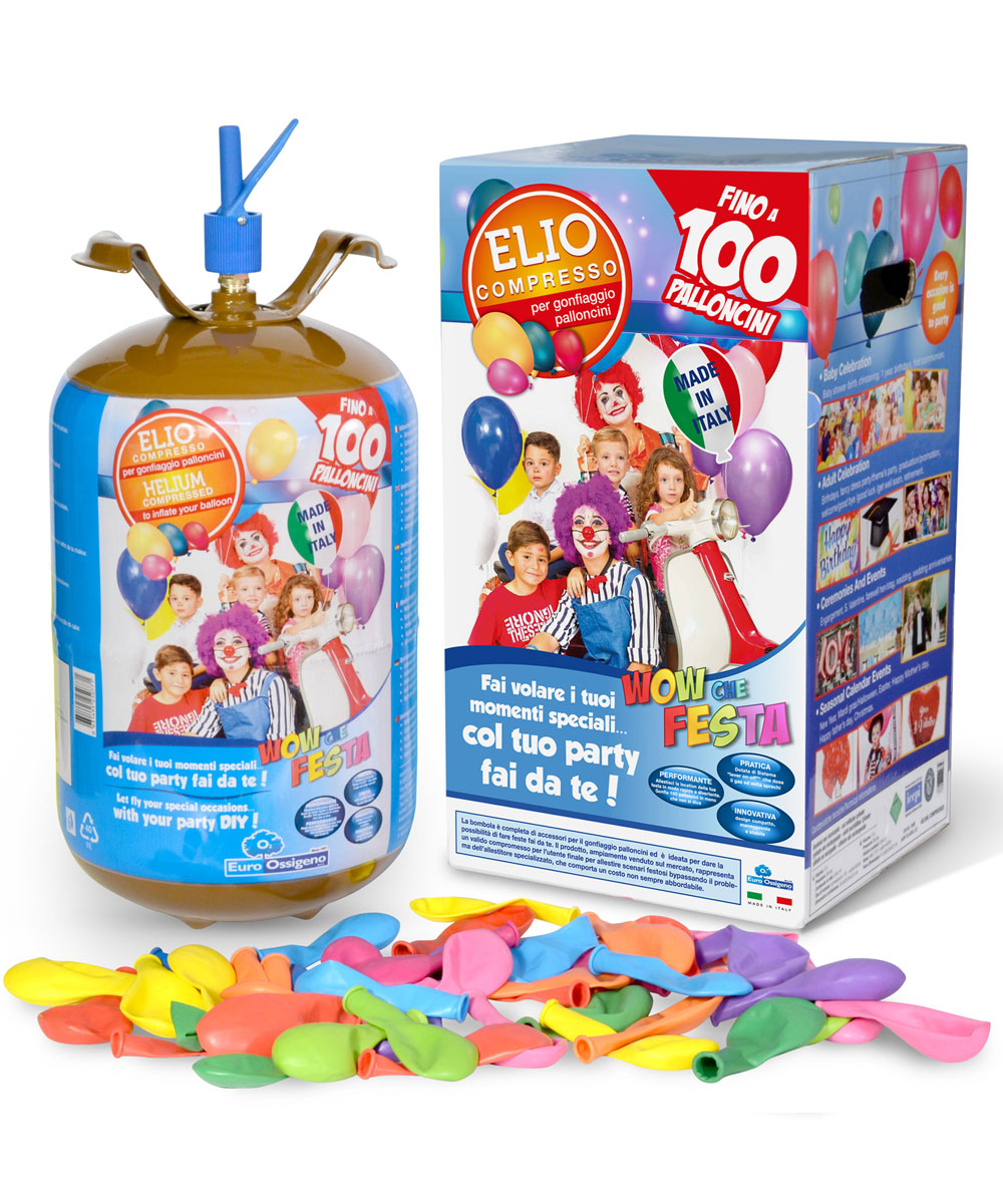 BOMBOLA ELIO USA E GETTA 100 PALLONCINI - Shop online