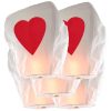 5 Lanterne dei Desideri Sky Lanterns CUORE Premium