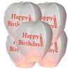 5 Lanterne di carta volante Sky Lanterns “BUON COMPLEANNO” Premium