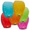 5 Lanterne di carta volanti Sky Lanterns COLORATE Premium