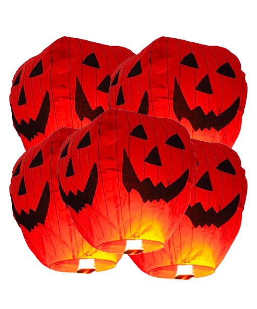 5 Lanterna volante di carta Sky Lanterns HALLOWEEN Premium