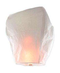 Lanterna Cinese Volante Sky Lanterns GIGANTE BIANCA Premium