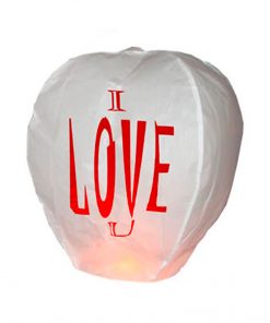 Lanterna dei desideri SkyLanterns “I LOVE YOU” Premium