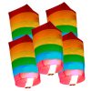 5 Lanterne dei desideri Sky Lanterns RAINBOW Premium