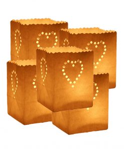 5 Sacchetti porta candele - Candle Bags CUORI