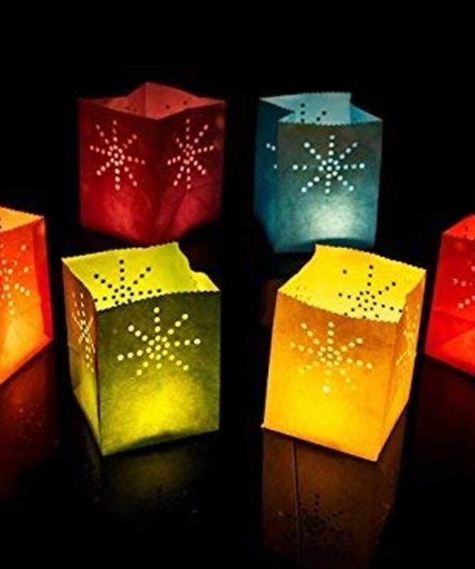 Sacchetti porta candele Candle Bags - FIREWORKS Multicolore